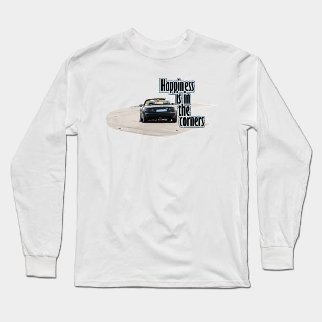 Miata Happiness Long Sleeve T-Shirt by mudfleap